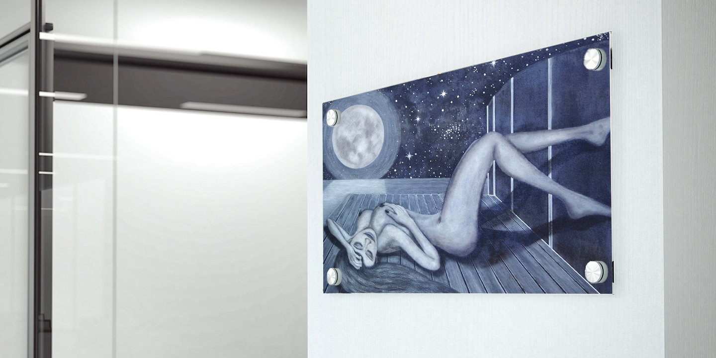 Acrylschild transparent – moderne Wandpräsentation