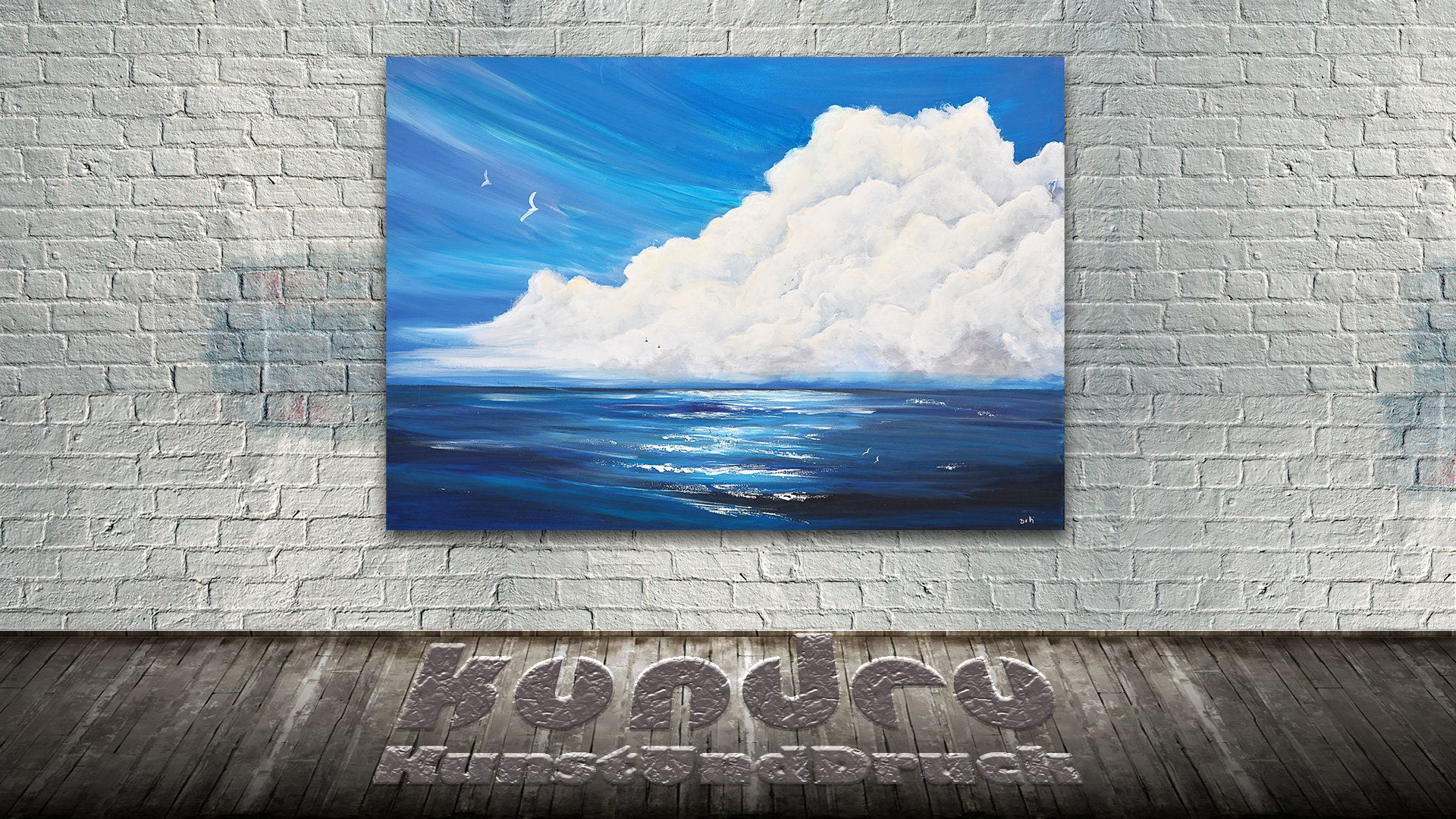 Meer mit Wolke