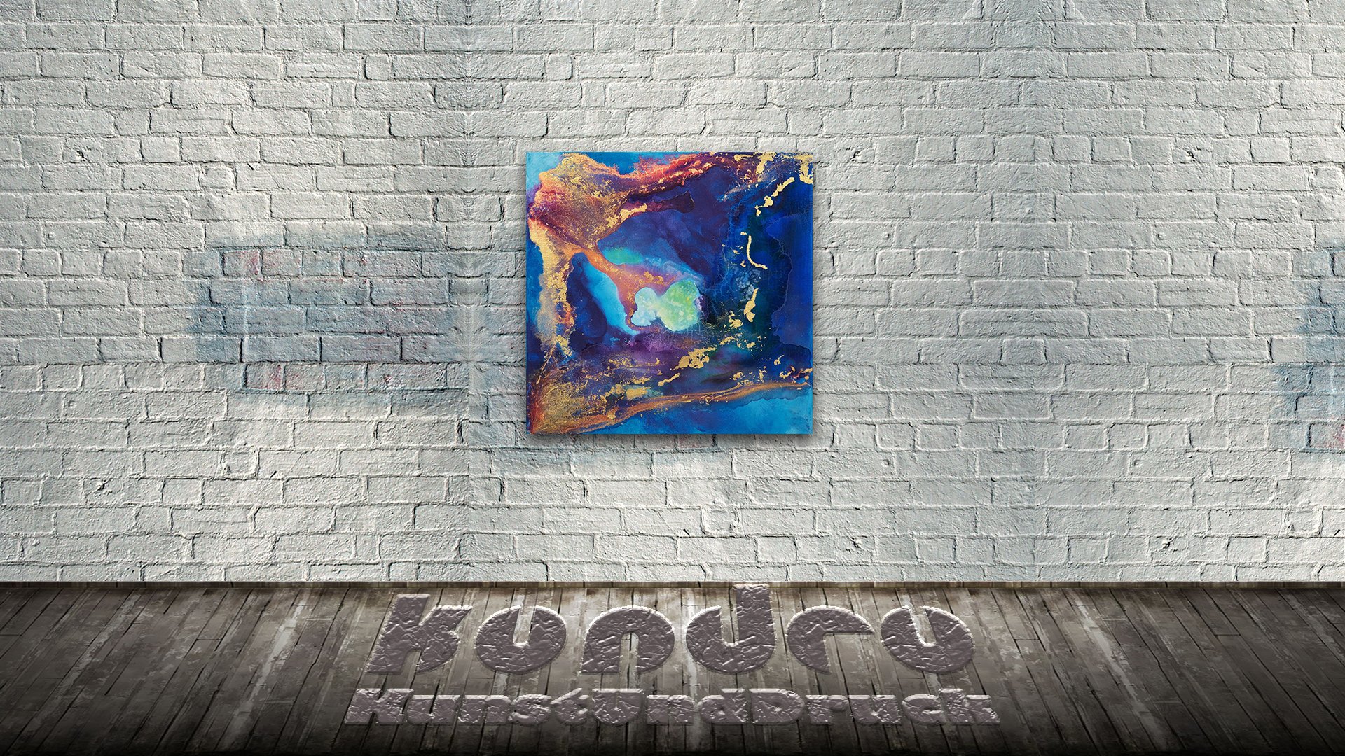 Abstrakt in blau