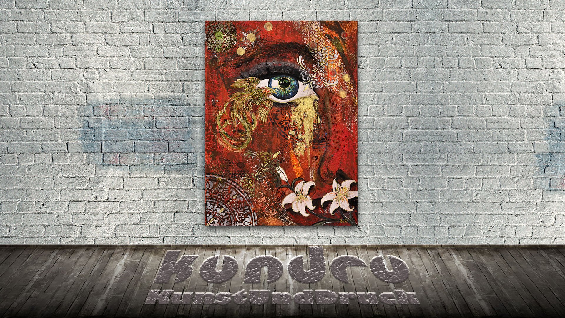 Auge Mystik rot